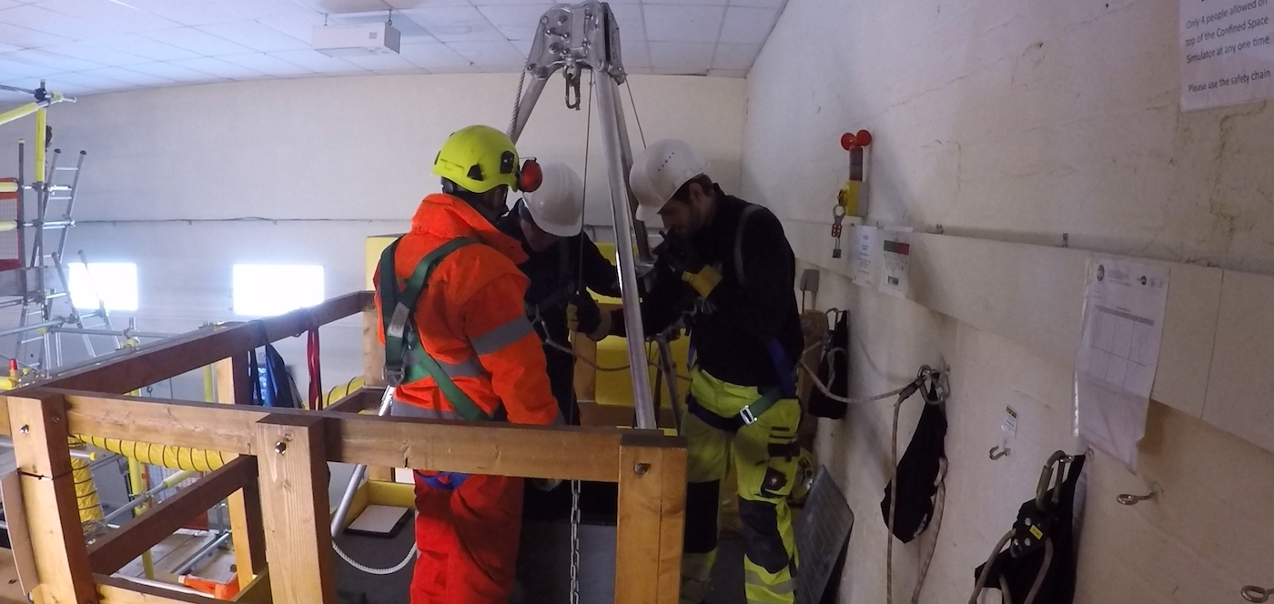 Medium Risk Confined Space Training Courses Tripod and Winch